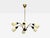 1960s Sputnik Style, Chandelier, Brass, Enameled Metal, Glass For Sale - Image 4 of 10