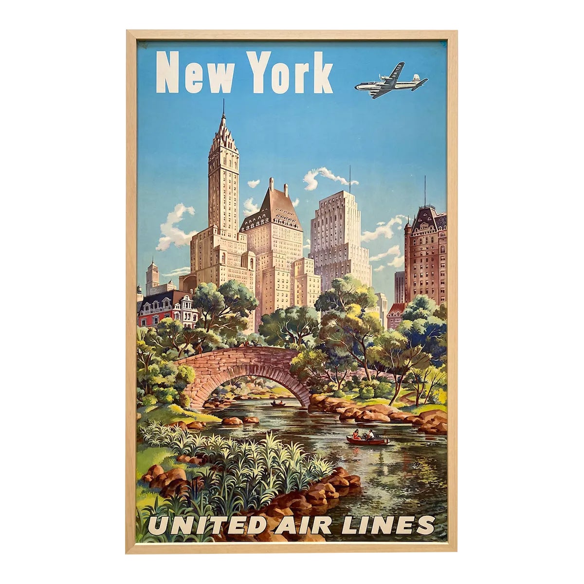 Vintage 1947 Mid Century Modern Joseph Feher Lithograph