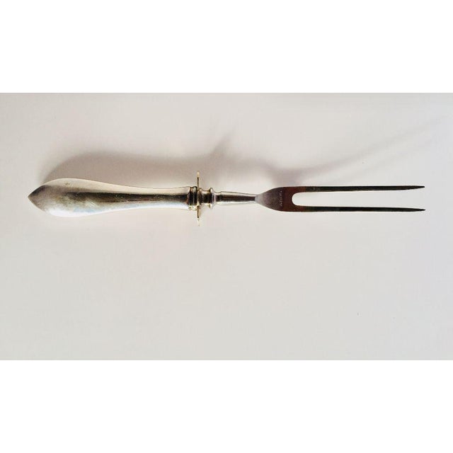 MidCentury Sterling Silver Meat Carving Fork Chairish