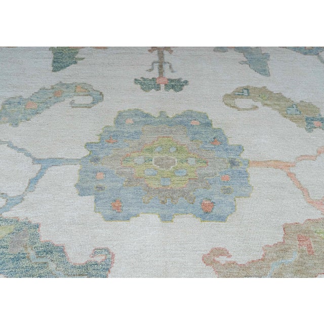 Turkish Oushak Rug 12' x 15' #20398 For Sale - Image 4 of 8