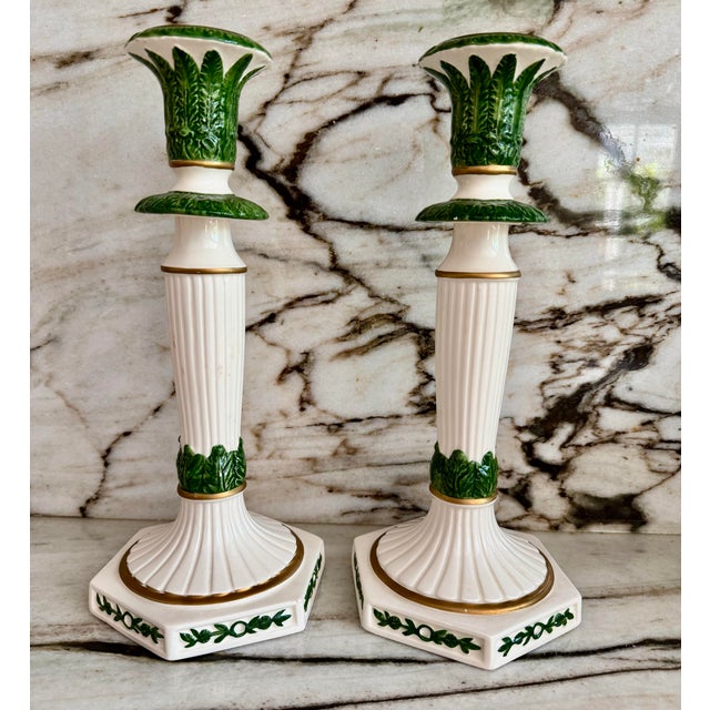 Italian Candleholder, Pair For Sale In Miami - Image 6 of 7