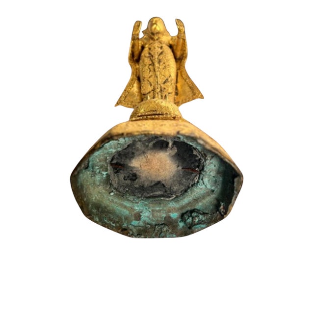 Late 19th Century Gilded Bronze Standing Figure From Thailand For Sale In Dallas - Image 6 of 6