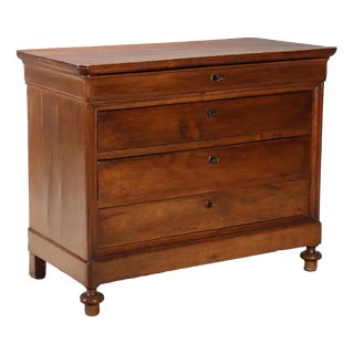 Antique Italian Walnut Chest of Drawers, 1800s For Sale