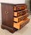 Wood Vintage Chippendale Style Mahogany Four Drawer Chest With Brass Bail Pulls For Sale - Image 7 of 10