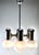 Chrome and Opaline Glass Globes Chandelier from Sciolari For Sale - Image 13 of 17
