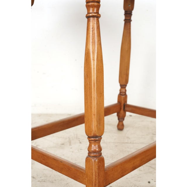 Vintage Tradition Drop Leaf End Table With Turned Legs For Sale - Image 6 of 10