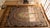 Camel 1930s Tan Camel Floral Medallion Antique American Hooked Rug 6'7" X 9'7" Handknotted Wool Carpet For Sale - Image 8 of 9