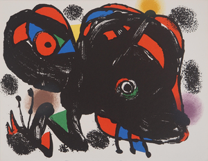 Joan Miro, Wild Animal, Lithograph