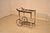 1970s Mid-Century Chrome and Smoked Glass Two Tier Rolling Bar Cart For Sale - Image 5 of 12