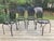 1950s 1950s Francois Carre Petite Fan Back Garden Chairs - Group of 6, Attributed For Sale - Image 5 of 12