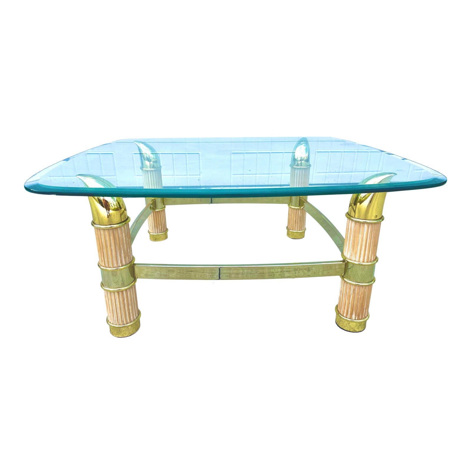 Italian Faux Elephant Tusk Coffee Table Chairish