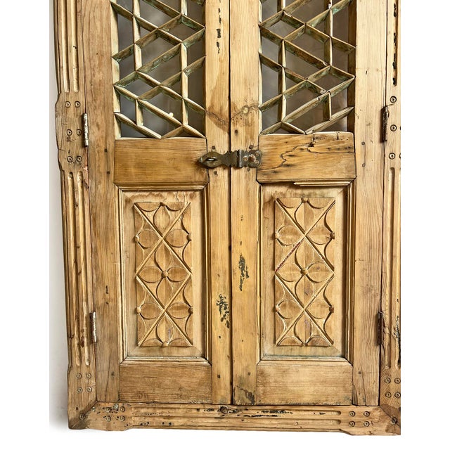 Indian Mid 20th Century Jodhpur Salvaged Shutter Doors For Sale - Image 3 of 7