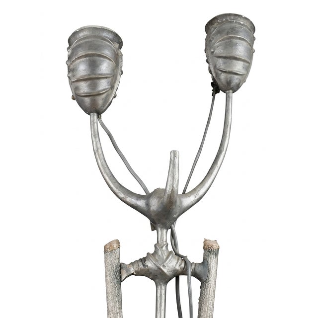 Monumental Hollywood Studio Torch Sculpture Attributed to Tim Burton's Planet of the Apes Brutalist Syle For Sale - Image 4 of 7