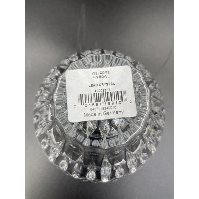 Waterford 1980s Waterford Crystal “Welcome” Bowl in Original Box For Sale - Image 4 of 11