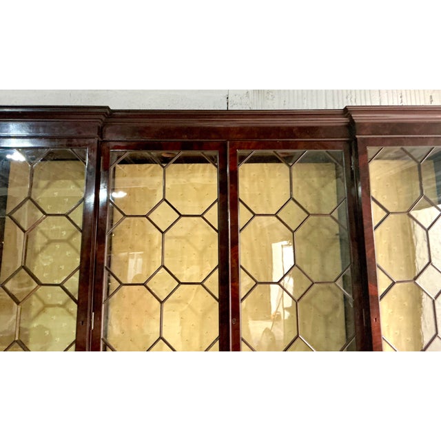 Brown Vintage Regency George III Mahogany Breakfront For Sale - Image 8 of 12