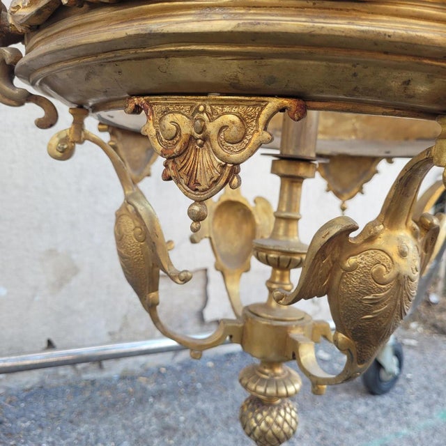 20th Century Gilt Bronze Lantern For Sale - Image 15 of 17