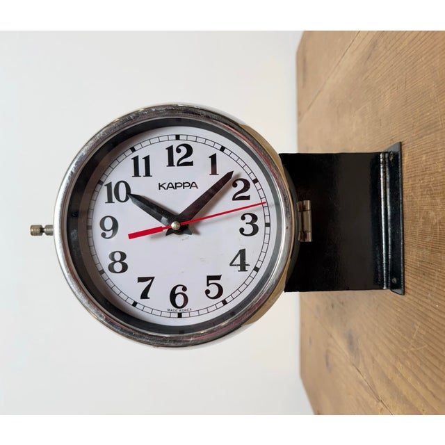 Vintage Industrial Kappa ship clock made in South Korea during the 1980s . These clocks were used on large tankers and...
