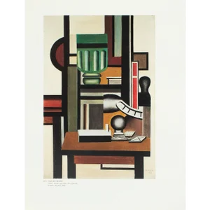 1990 After Fernand Leger "Still Life (1924)", Full-Color Parisian Print