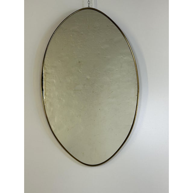Large Brass Mirror, 1950s For Sale - Image 4 of 11