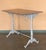 French Early 20th Century French Solid Cast Iron French Scrolling Bistro Table with Pink Marble Top For Sale - Image 3 of 18