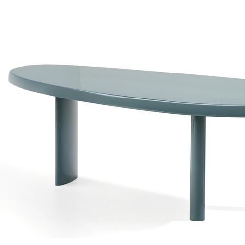 Not Yet Made - Made To Order Freeform Table in Sage Green Lacquered Wood by Charlotte Perriand for Cassina For Sale - Image 5 of 12
