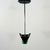 Black Green and White Murano Pendant Light from Mazzega, 1970s For Sale - Image 8 of 11