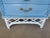 Wood Vintage Palm Beach Regency Ficks Reed Attributed Faux Bamboo Rattan Nightstands - Newly Painted - A Pair For Sale - Image 7 of 11