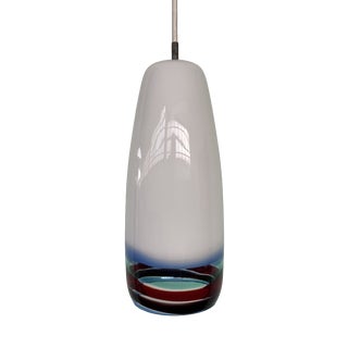 Murano Glass Pendant Lamp attributed to Massimo Vignelli for Venini, 1950s For Sale