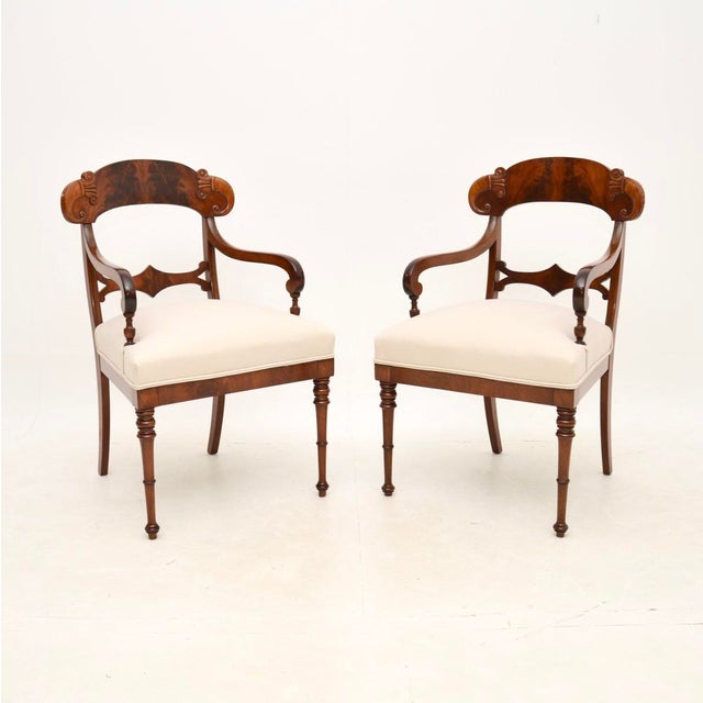 Antique Swedish Armchairs, 1850s, Set of 2 For Sale - Image 10 of 10