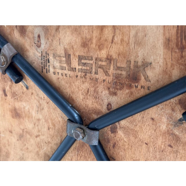 Model 5002 Chair with Table by Rudolf Wolf for Elsrijk, 1950, Set of 2 For Sale - Image 15 of 18