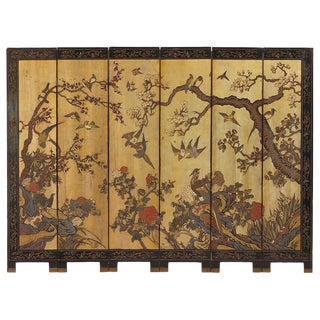 Chinese Six-Panel Floor Screen For Sale