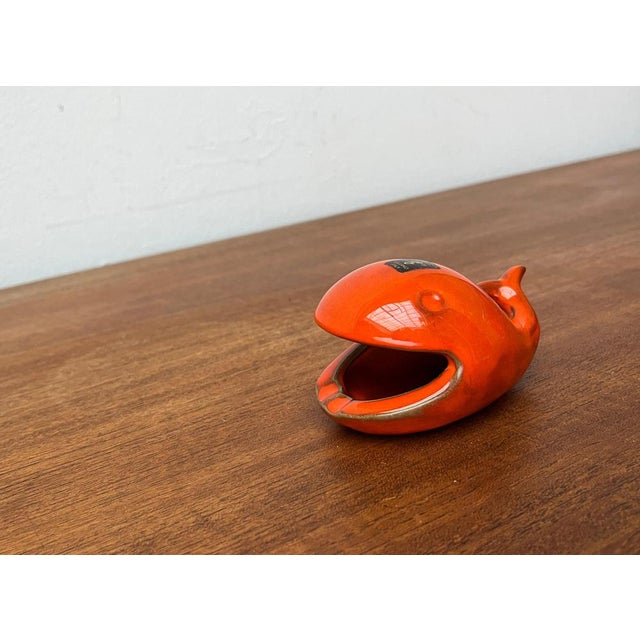 Ceramic Whale Figurine Ashtray from Ceramica D'Arte, Salerno, Italy, 1970s For Sale - Image 11 of 18