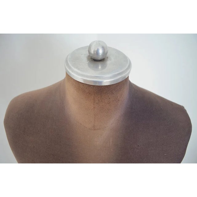 Art-deco dress form mannequin produced by Metallwarenfabrik A.D. Thies in Nienburg, Westphalia. The torso is made from...