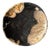 Small Trinket Tray or Dish in Black and Beige Petrified Wood, 1980s For Sale