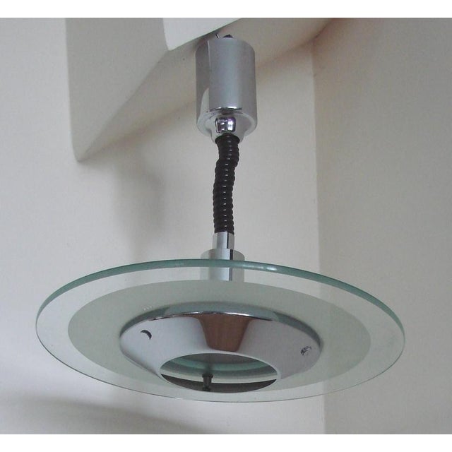 Helestra Pendant Lamp in Chrome and Glass, Germany, 1970s For Sale - Image 10 of 12