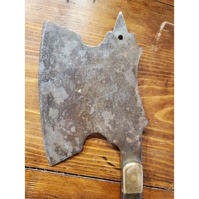 19th-Century Hand-Forged Steel and Bronze Tobacco Hatchet From Virginia For Sale - Image 4 of 11