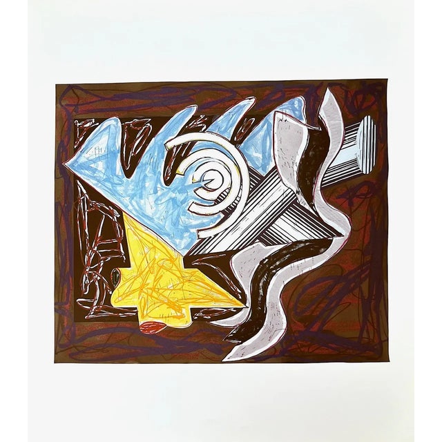 Artist: Frank Stella Country: USA Title: A Hungry Cat ate up the Goat – 2 Medium: Offset Marks: Not signed, not numbered...