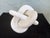 Contemporary Vintage Interlocking Marble Knot Sculpture | Modern Organic Abstract Object For Sale - Image 3 of 8