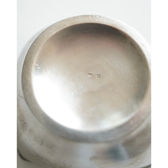 Gold Art Deco Square Pocket Ashtray in Silver Metal from Km, 1930s For Sale - Image 8 of 18