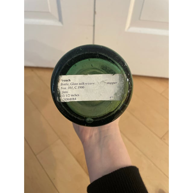 French Antique l'Ideale Bottle With Porcelain Top For Sale - Image 4 of 12