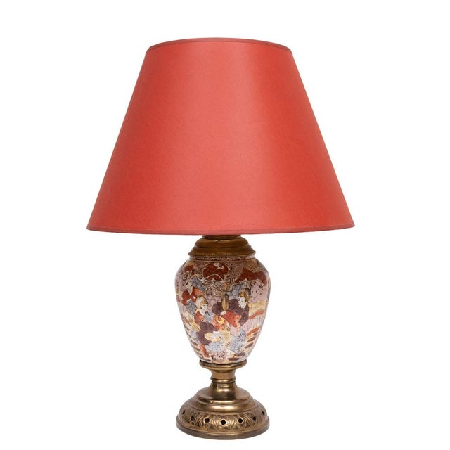1950s Satsuma Table Lamp, Japan, 1950s, Set of 2 For Sale - Image 5 of 12