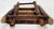 Brown Mid-Century Burnt Tortoise Bamboo Folding Plant Stand or Accent Table For Sale - Image 8 of 10