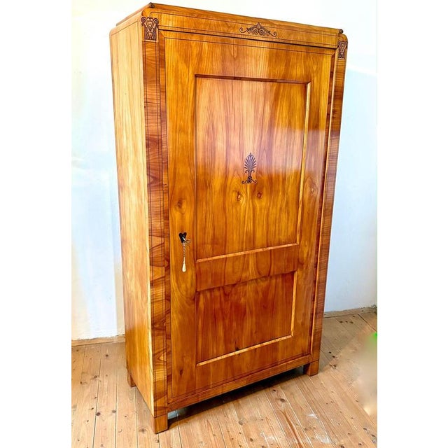 Magnificent, rare 19th century Biedermeier cherrywood cabinet from the early period in the Czech Republic around 1825....