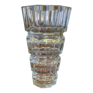 1930s Josef Hoffmann Moser Art Deco Glass Vase For Sale