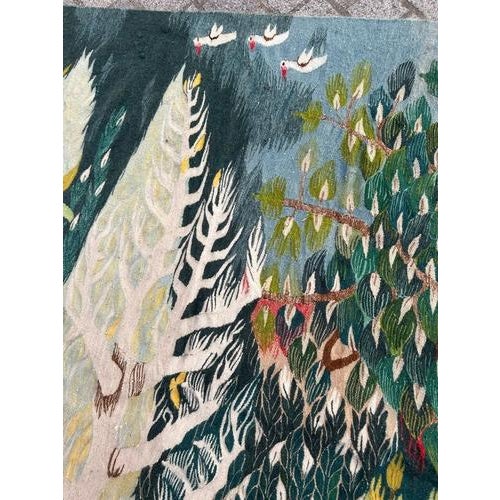 Vintage Egyptian Tapestry, 1950s For Sale - Image 9 of 18