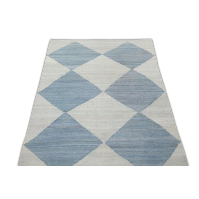 Early 21st Century Handmade Modern Kilim Runner 2'10" X 12'2" For Sale - Image 5 of 7