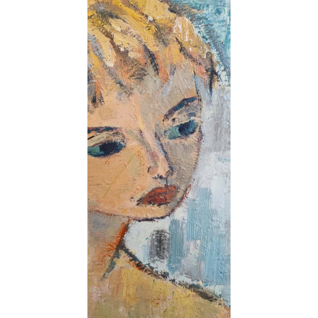 Ch. Kàstli, Jeune fille pensive, Oil on Cardboard, Framed For Sale - Image 4 of 11