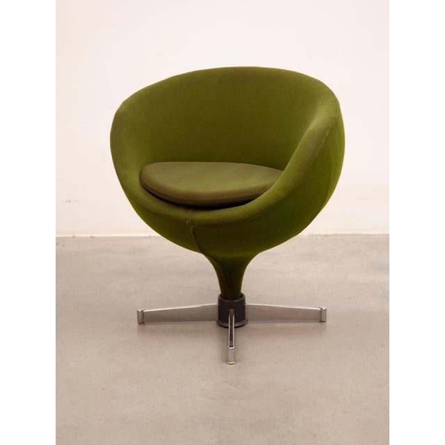 Meurop Set of Vintage Swivel Chairs Serie Starlook Ultralight Model Luna attributed to Pierre Guariche for Meurop, 1967 For Sale - Image 4 of 12