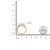 Early 21st Century 18K Yellow Gold 1.0 Cttw 4 Prong Set Round Cut Diamond Step up 5 Stone Ring Band (F-G Color, SI1-SI2 Clarity) - Size 7 For Sale - Image 5 of 5