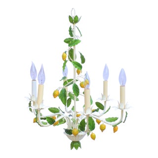 Vintage Italian Lemon Tree Chandelier For Sale